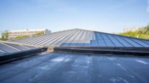 commercial flat metal roof